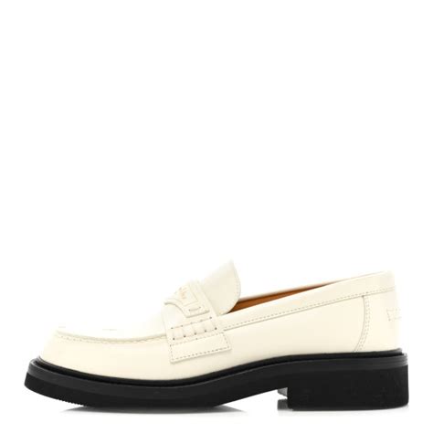 christian dior boy loafers|CHRISTIAN DIOR Brushed Calfskin Boy Loafers 35 White.